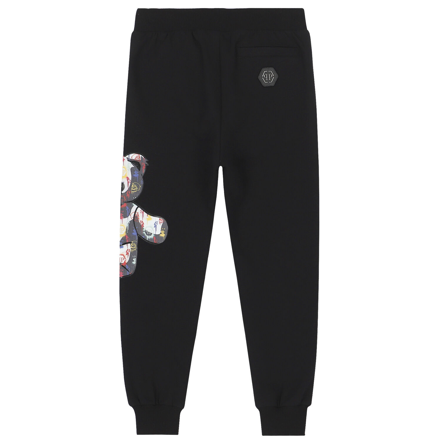 Boys Black Logo Joggers, 1, hi-res