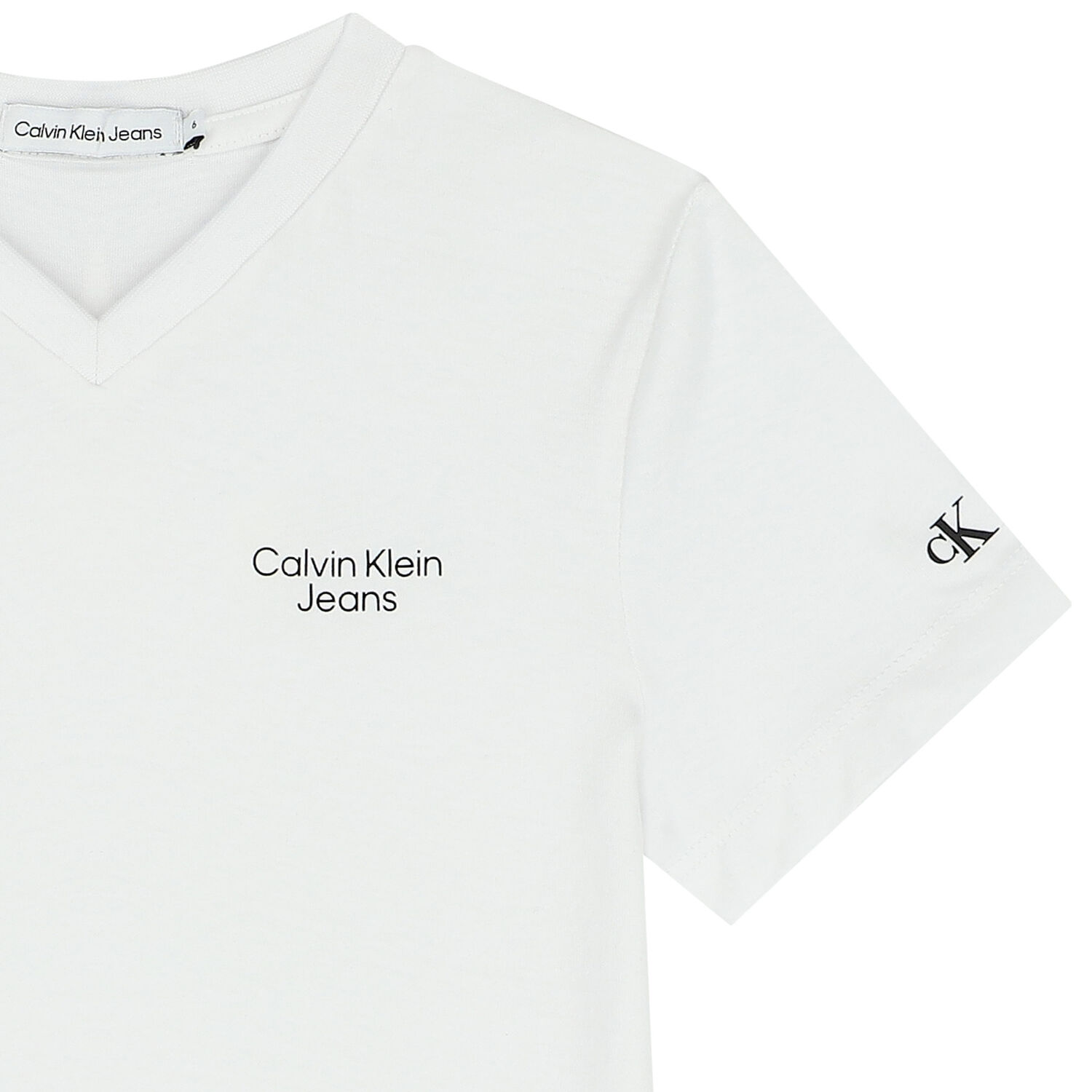 Boys White Logo T-Shirt, 3, hi-res