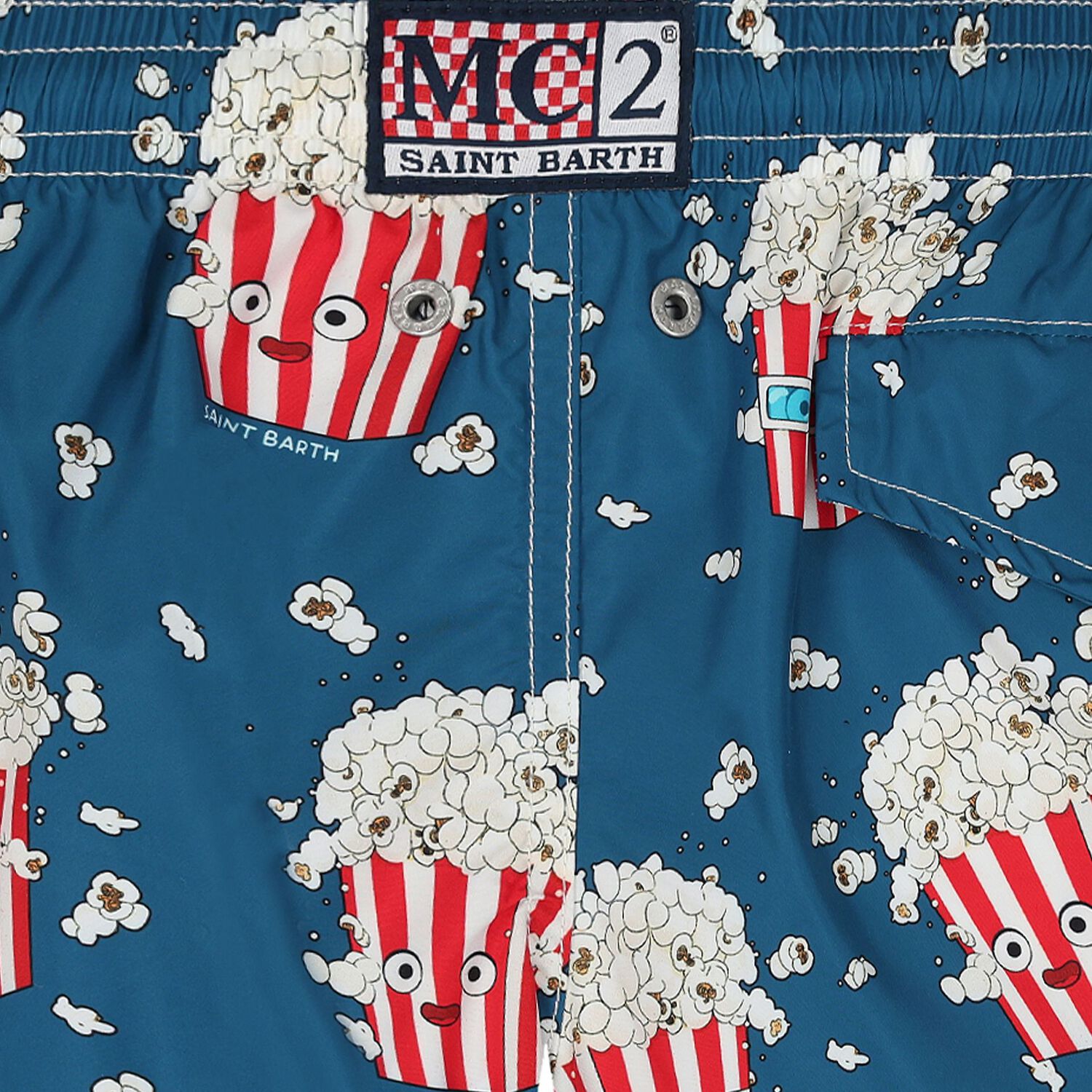Boys Blue Pop corn Swim Shorts, 1, hi-res image number null