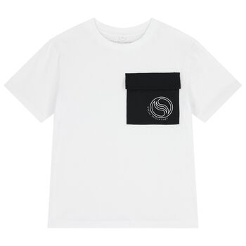 Boys White Logo T-Shirt