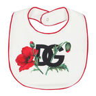 Baby Girls White & Red Poppy Babygrow Set, 1, hi-res
