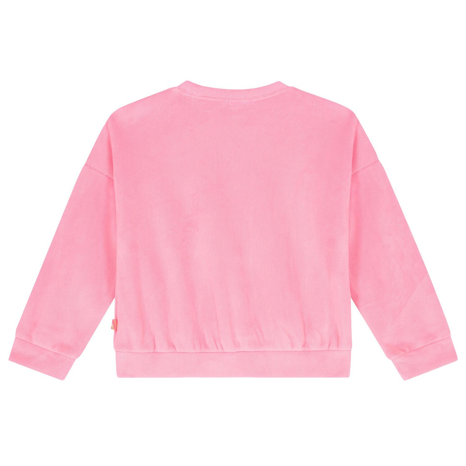 Girls Pink Sequin Hearts Sweatshirt, 1, hi-res