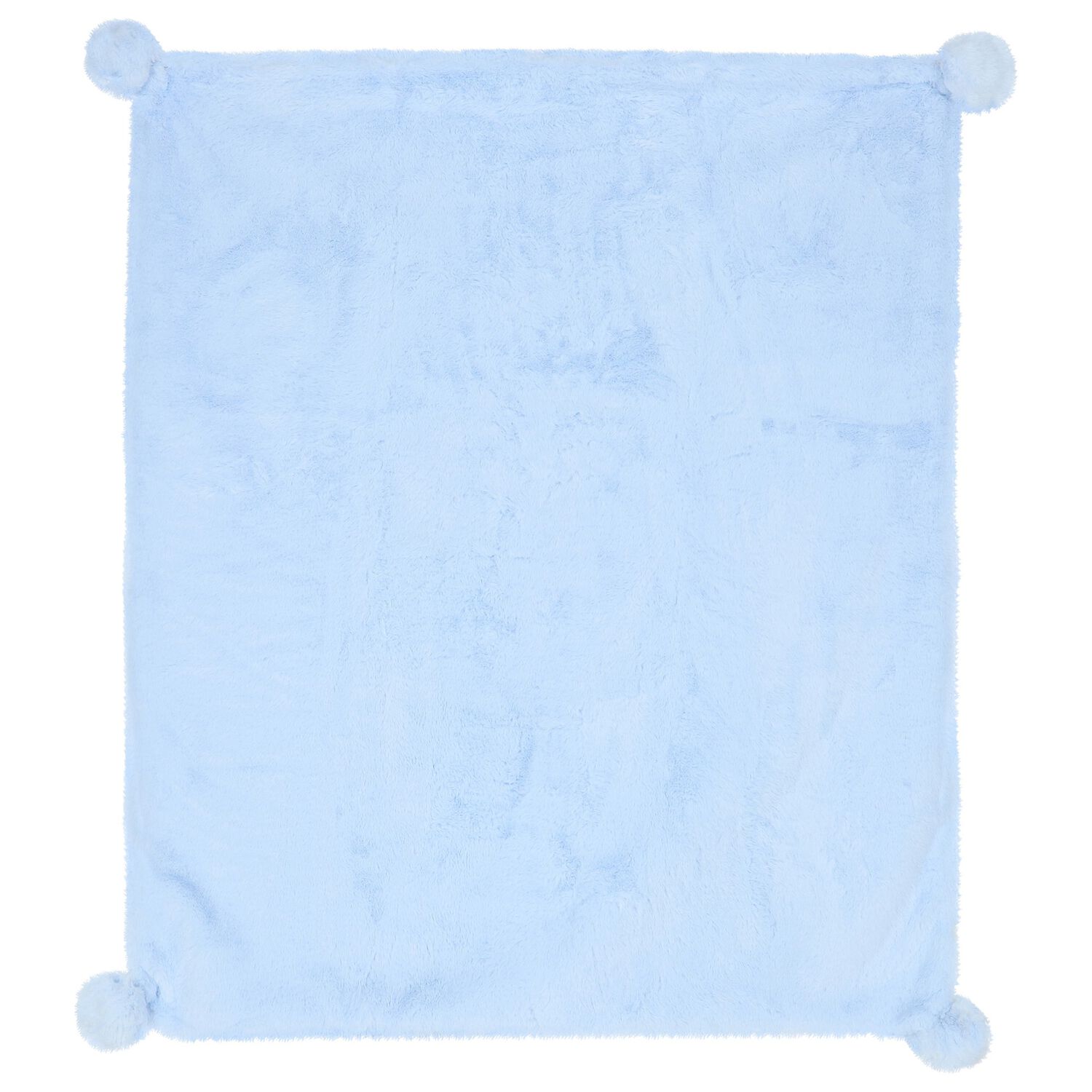 Blue & Ivory Faux Fur Baby Blanket, 3, hi-res