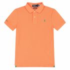 Boys Yellow Logo Polo Shirt, 2, hi-res