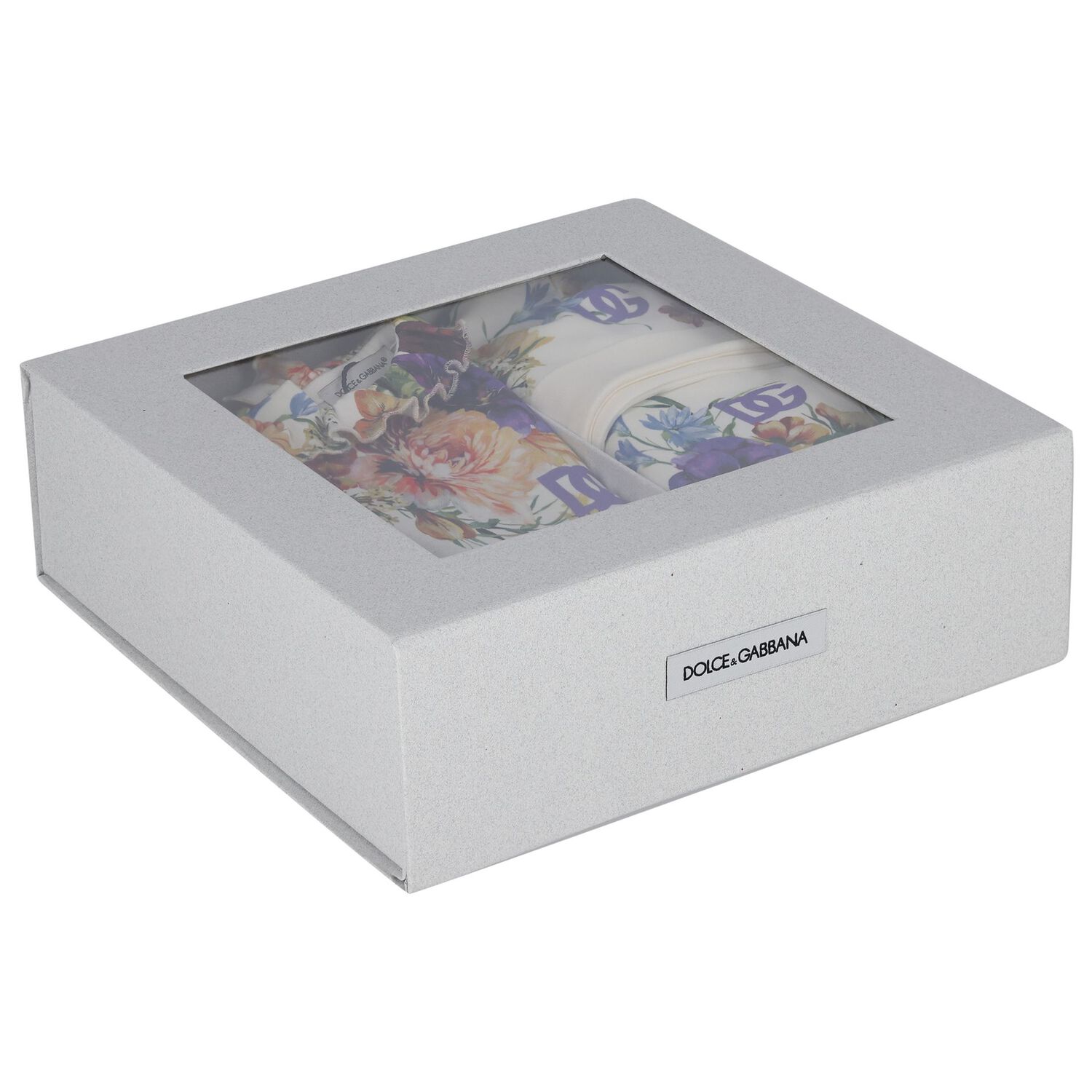 Baby Girls Multi-Coloured Logo Floral Babygrow Gift Set, 1, hi-res