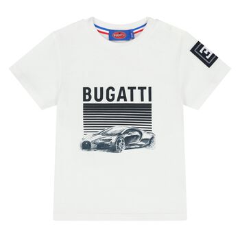 Younger Boys White Logo T-Shirt