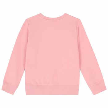 Girls Pink Logo Sweatshirt