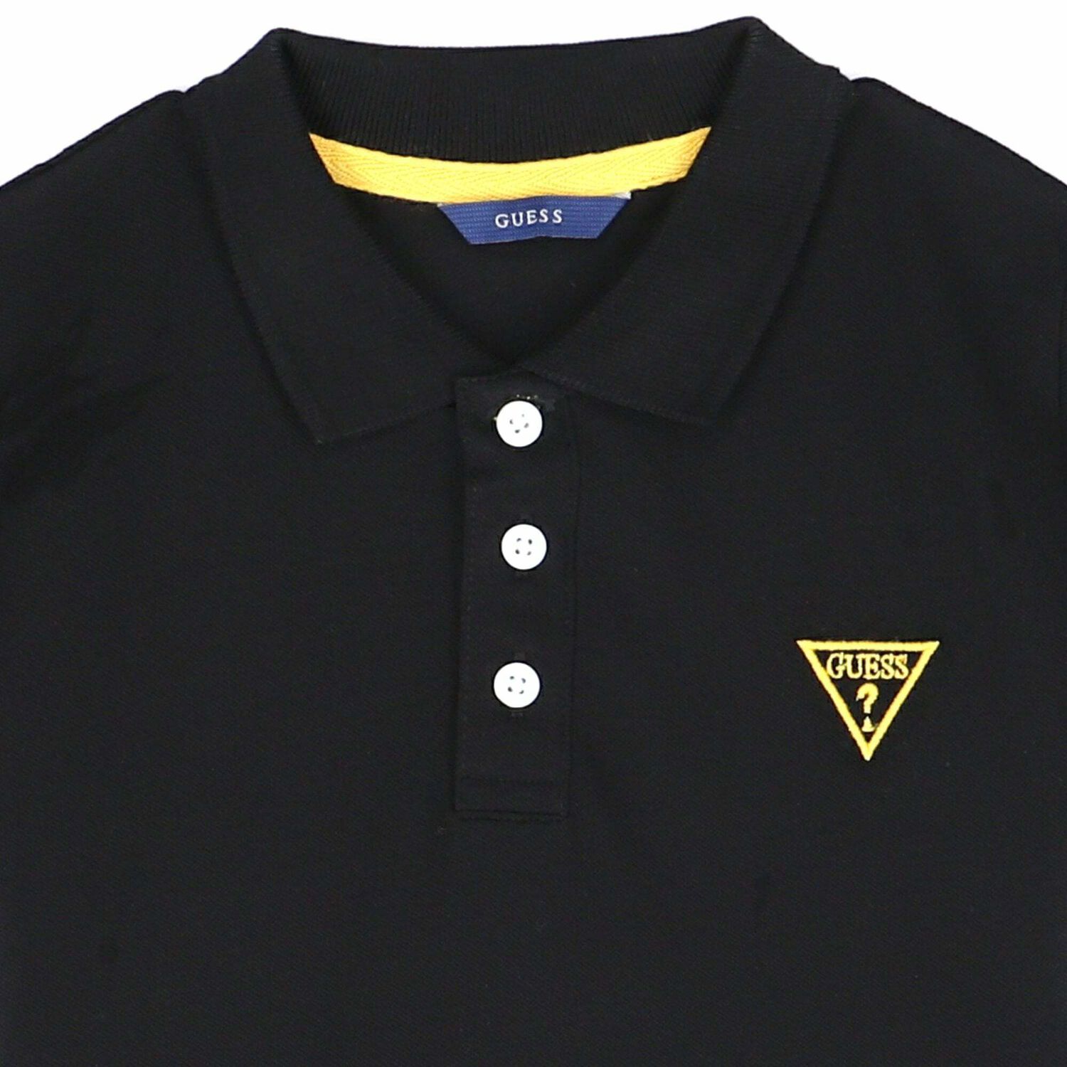 Boys Black Logo Polo Shirt, 1, hi-res