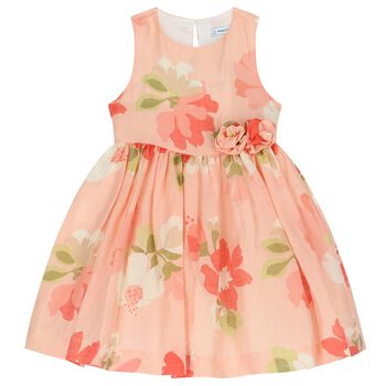 Girls Pink Floral Dress