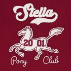 Girls Burgundy Horse Logo Dress, 1, hi-res