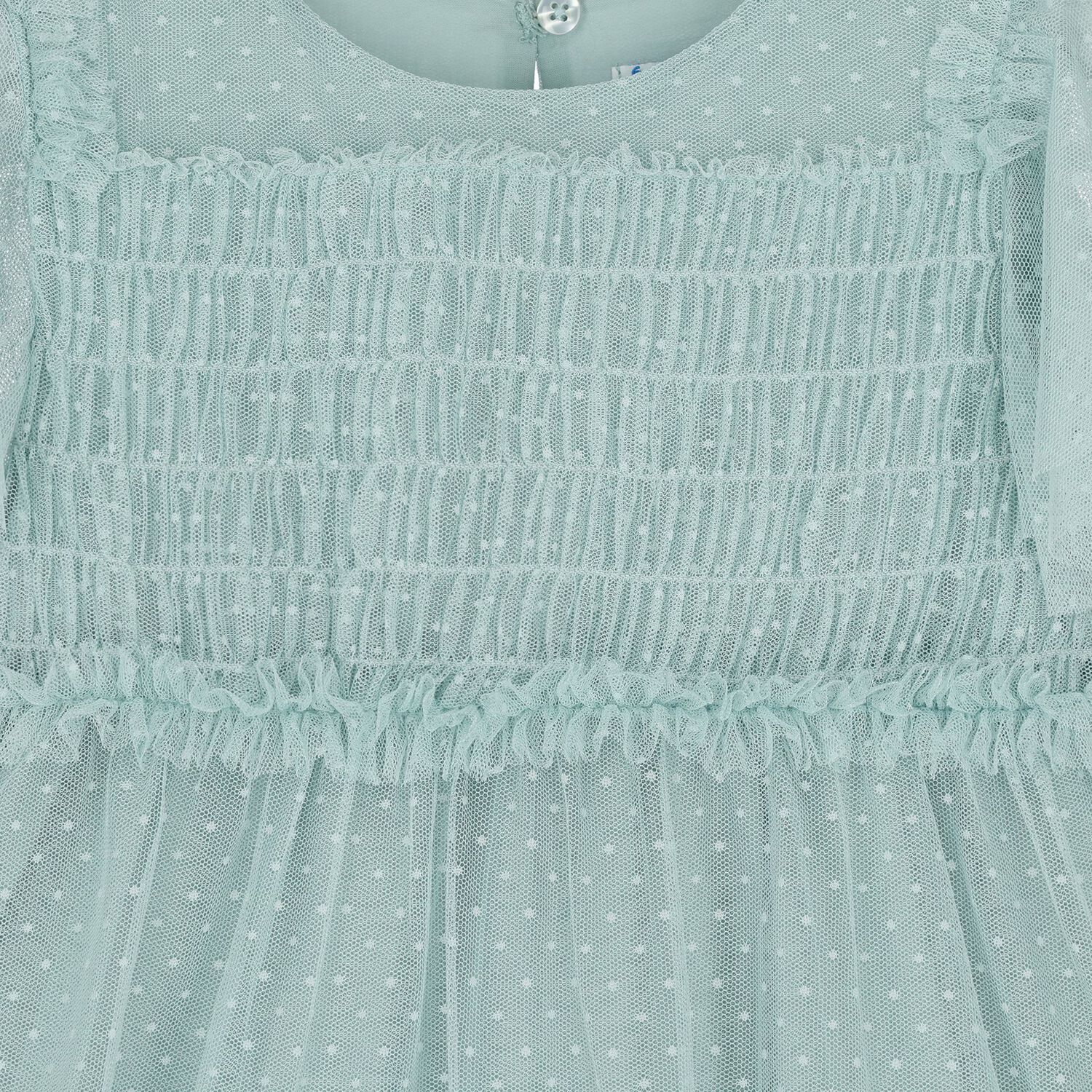 Girls Green Tulle Dress, 1, hi-res