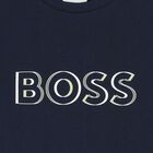 Boys Navy Blue Logo T-Shirt, 3, hi-res