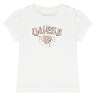 Baby Girls White & Pink Skirt Set, 1, hi-res