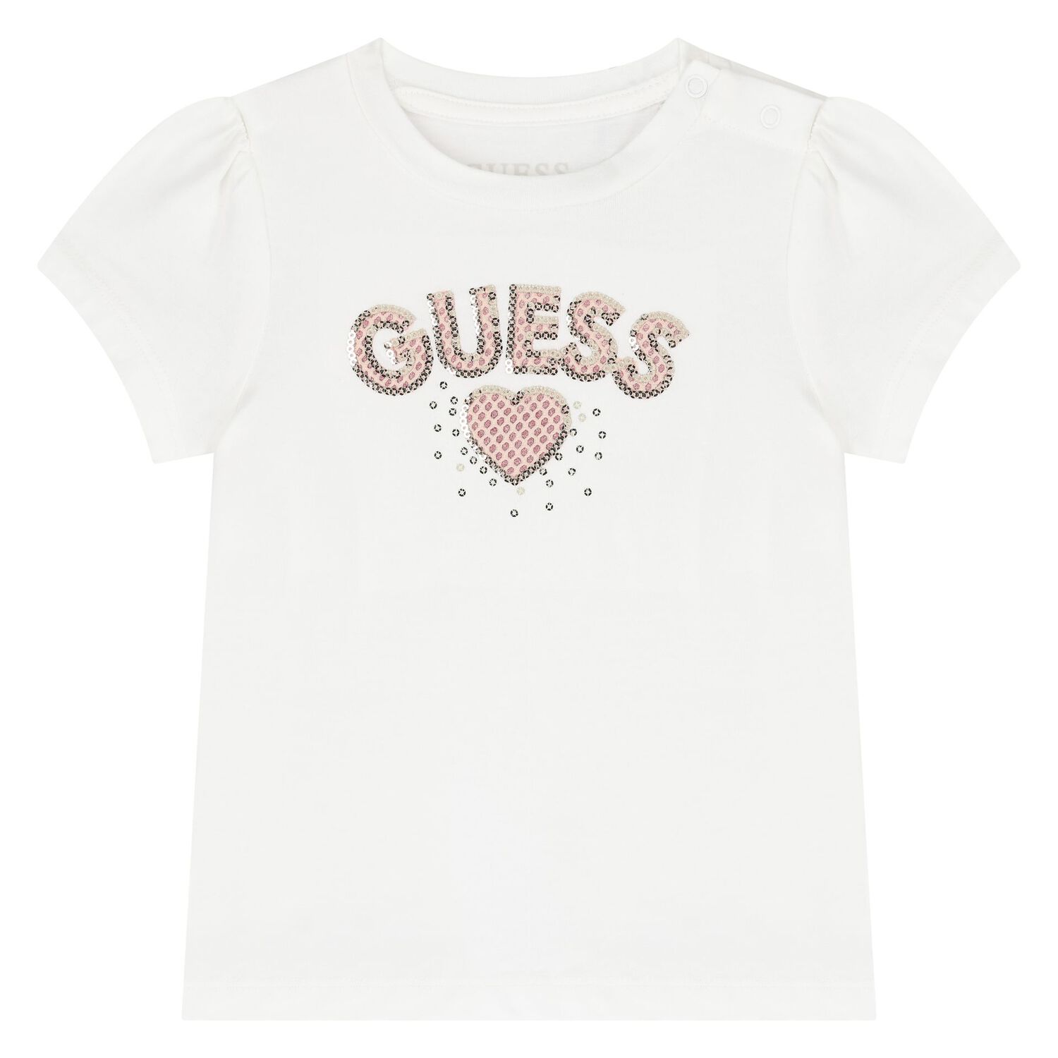 Baby Girls White & Pink Skirt Set, 1, hi-res