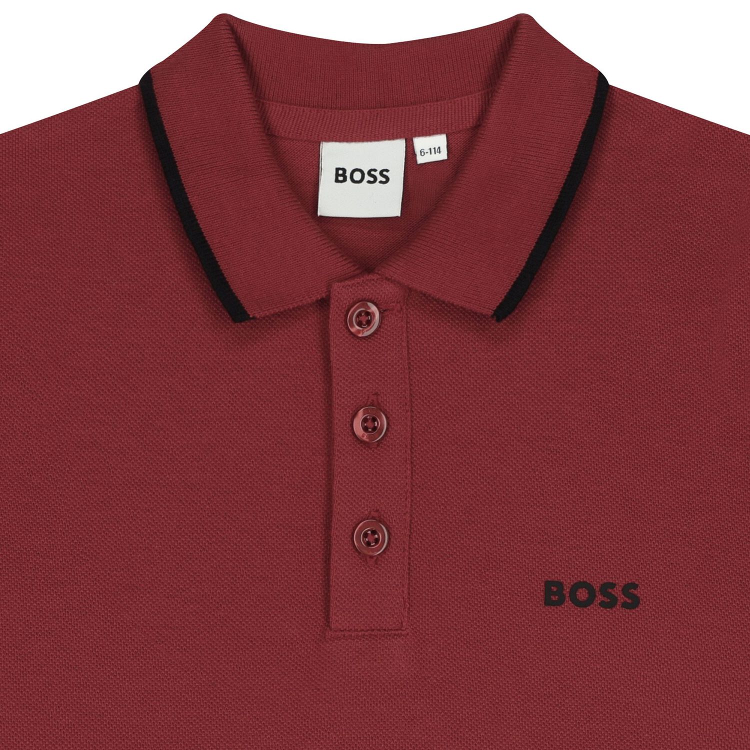 Boys Red Logo Polo Shirt, 2, hi-res