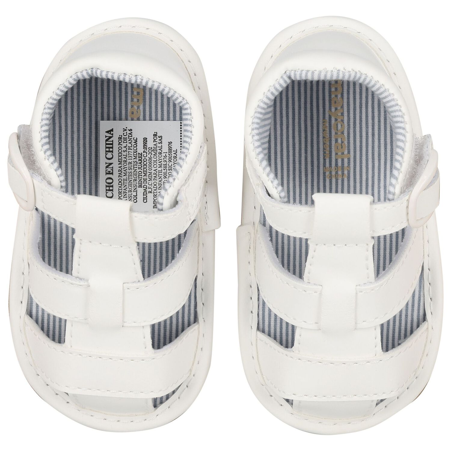 Baby Boys Ivory Sandals, 1, hi-res image number null