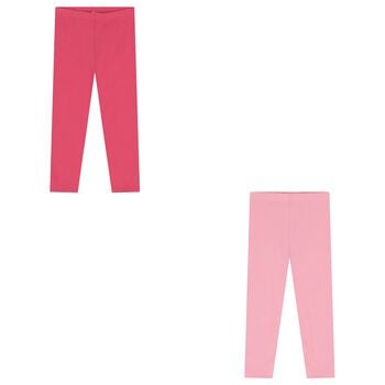 Girls Pink Leggings Set ( 2-Pack )