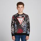 Boys Multi-Coloured Logo Sweatshirt, 1, hi-res