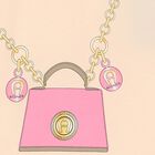 Younger Girls Pink Logo Bag Dress, 3, hi-res