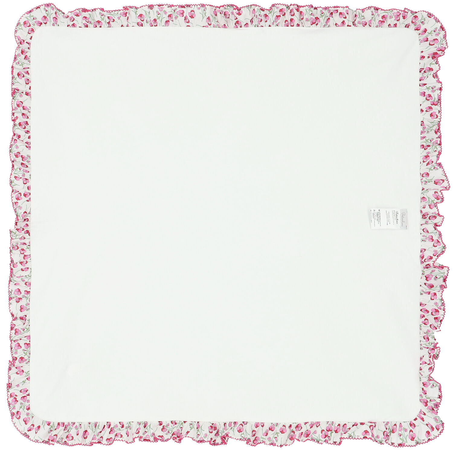 Baby Girls White & Pink Liberty Blanket, 1, hi-res