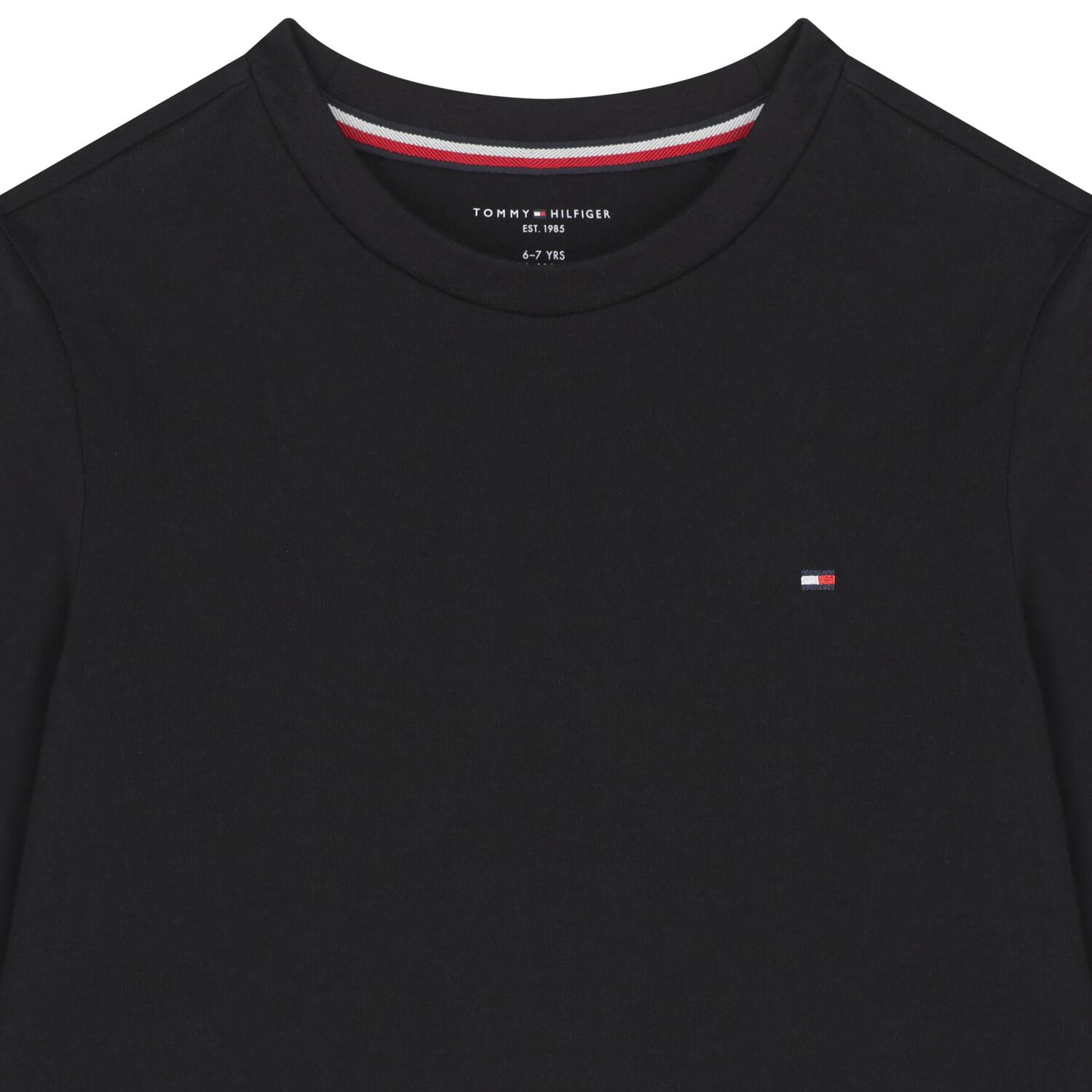 Boys Black & Grey Cotton Logo Long Sleeve Top( 2-Pack ), 2, hi-res