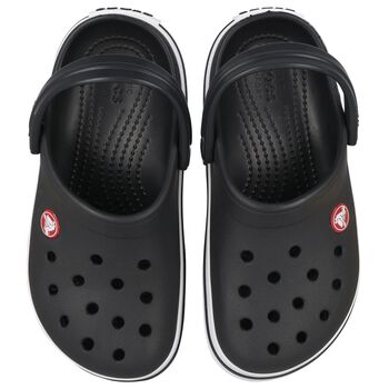 Black Crocband Clogs Sandals