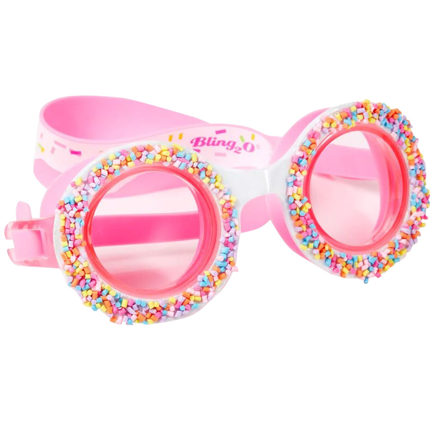 Girls Pink Donut Swimming Goggles, 1, hi-res image number null