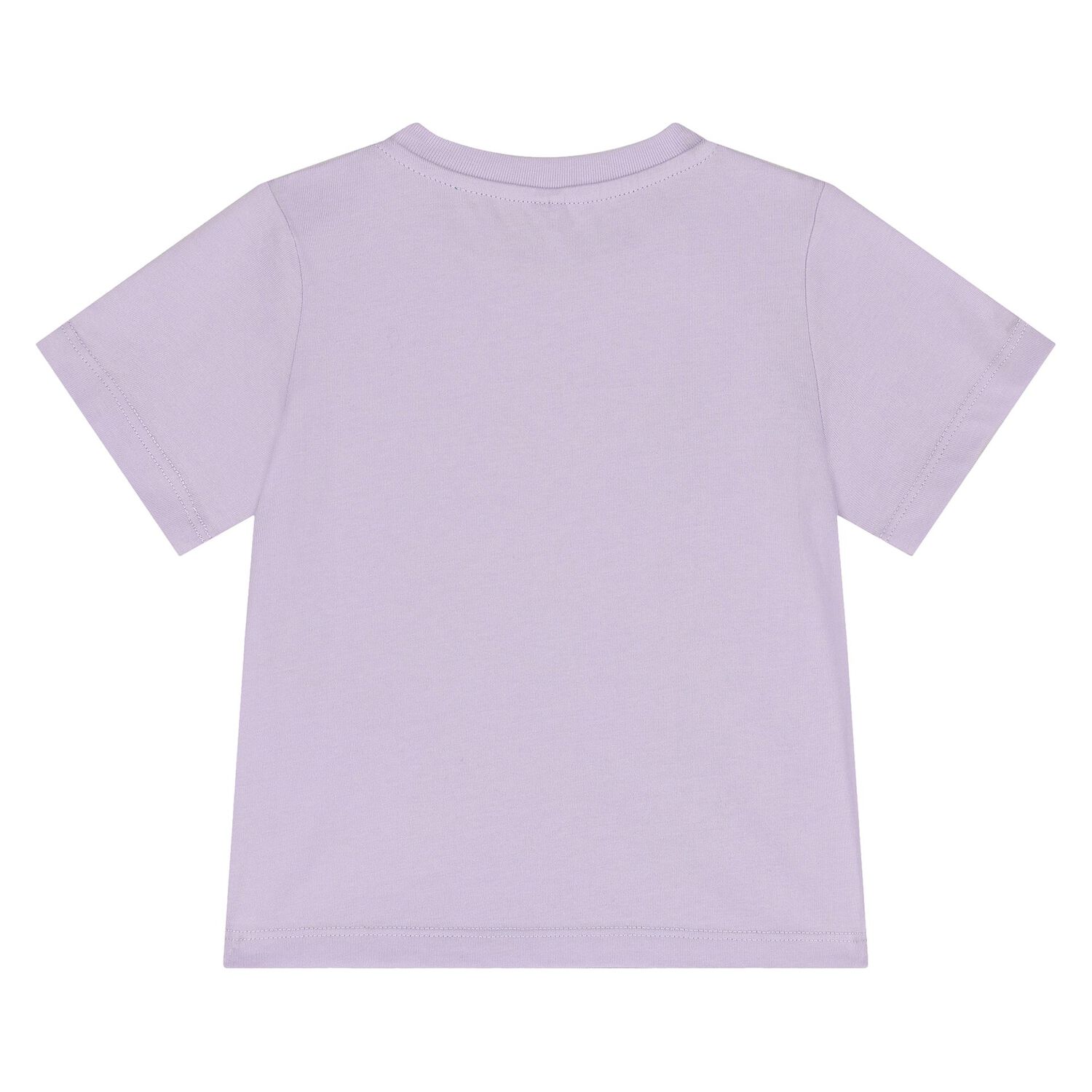 Younger Girls Purple Flower T-Shirt, 1, hi-res