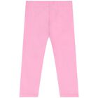 Younger Girls Pink Heart Leggings, 2, hi-res