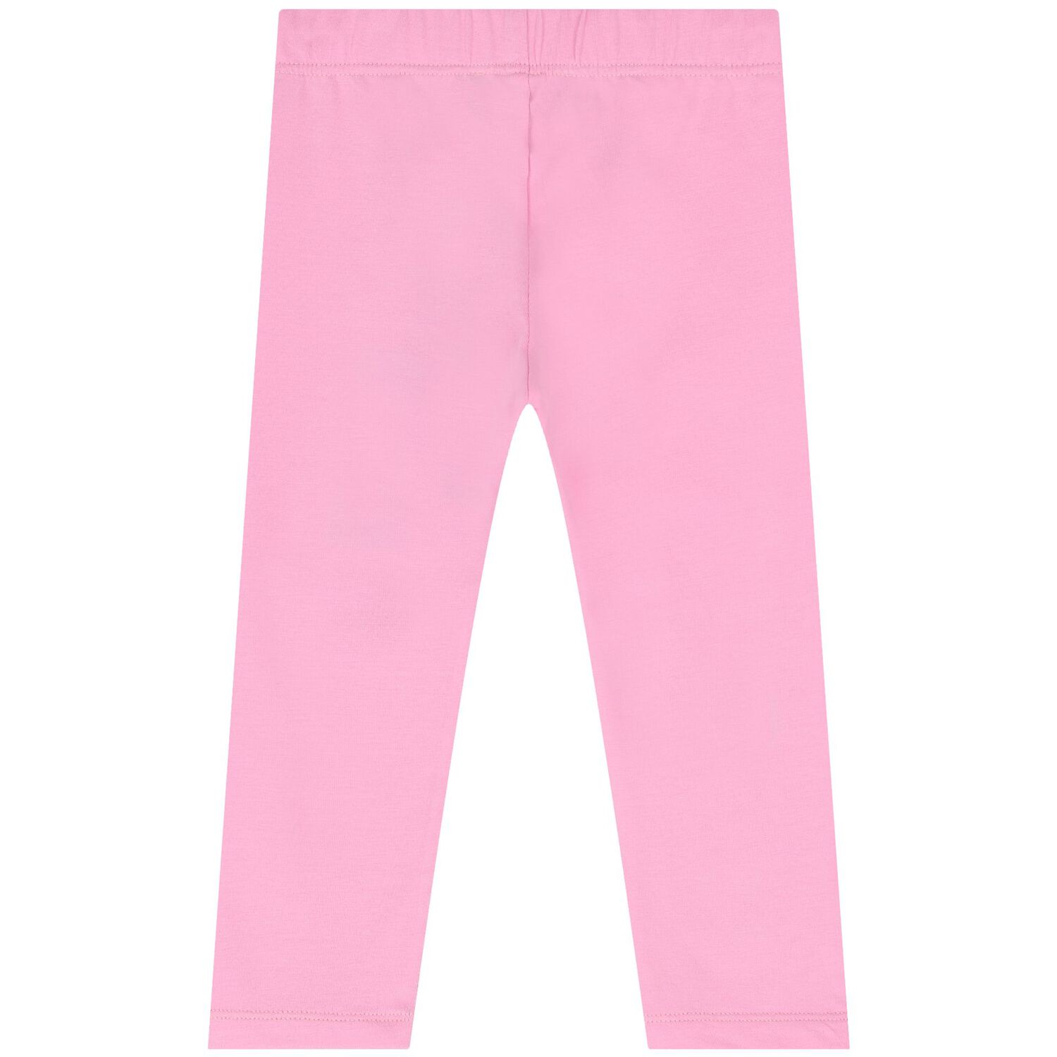 Younger Girls Pink Heart Leggings, 2, hi-res