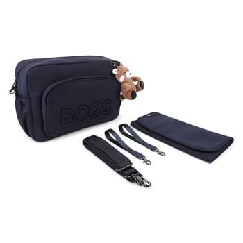 Navy Blue Logo Red Panda  Baby Changing Bag