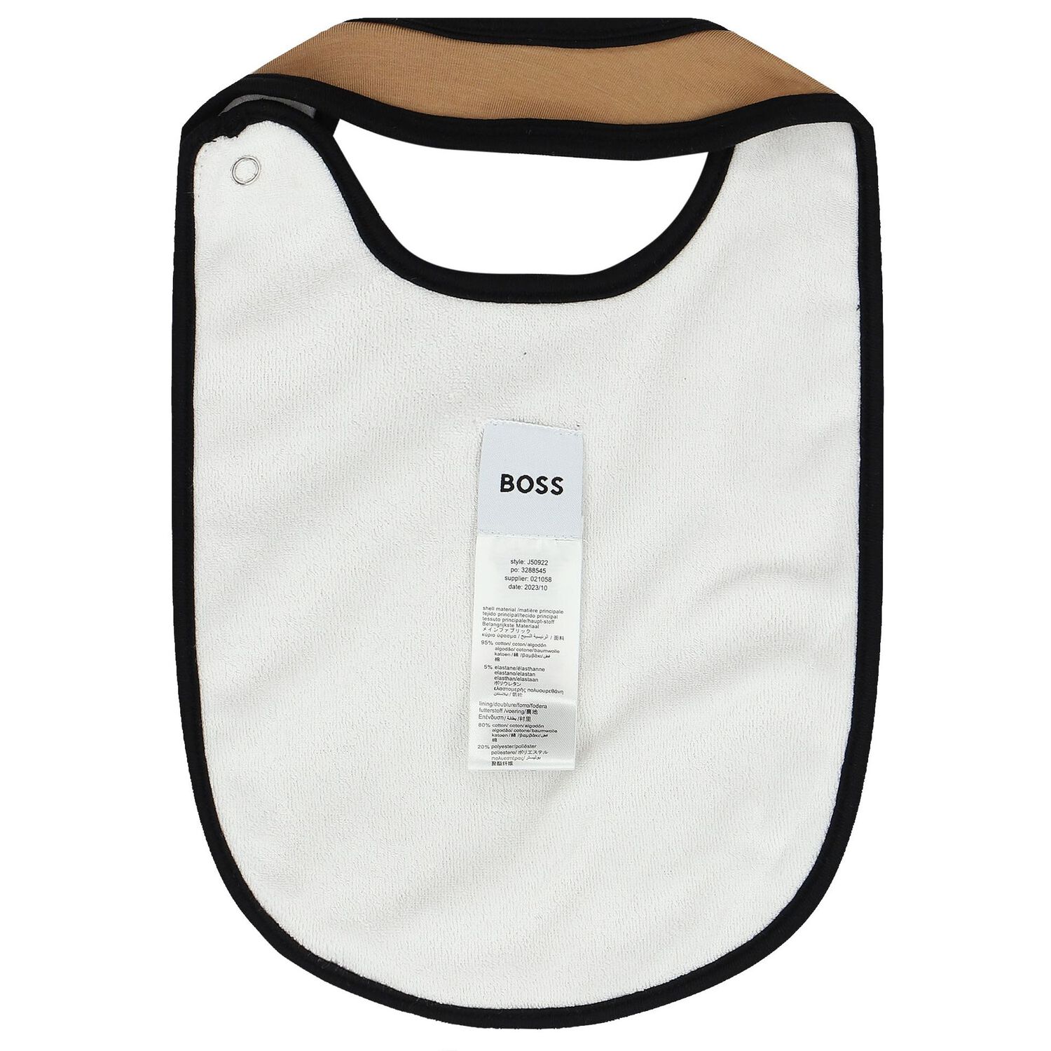 White & Beige Logo Bibs ( 3-Pack ), 1, hi-res image number null