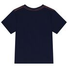 Boys Navy Blue Lion T-Shirt, 2, hi-res