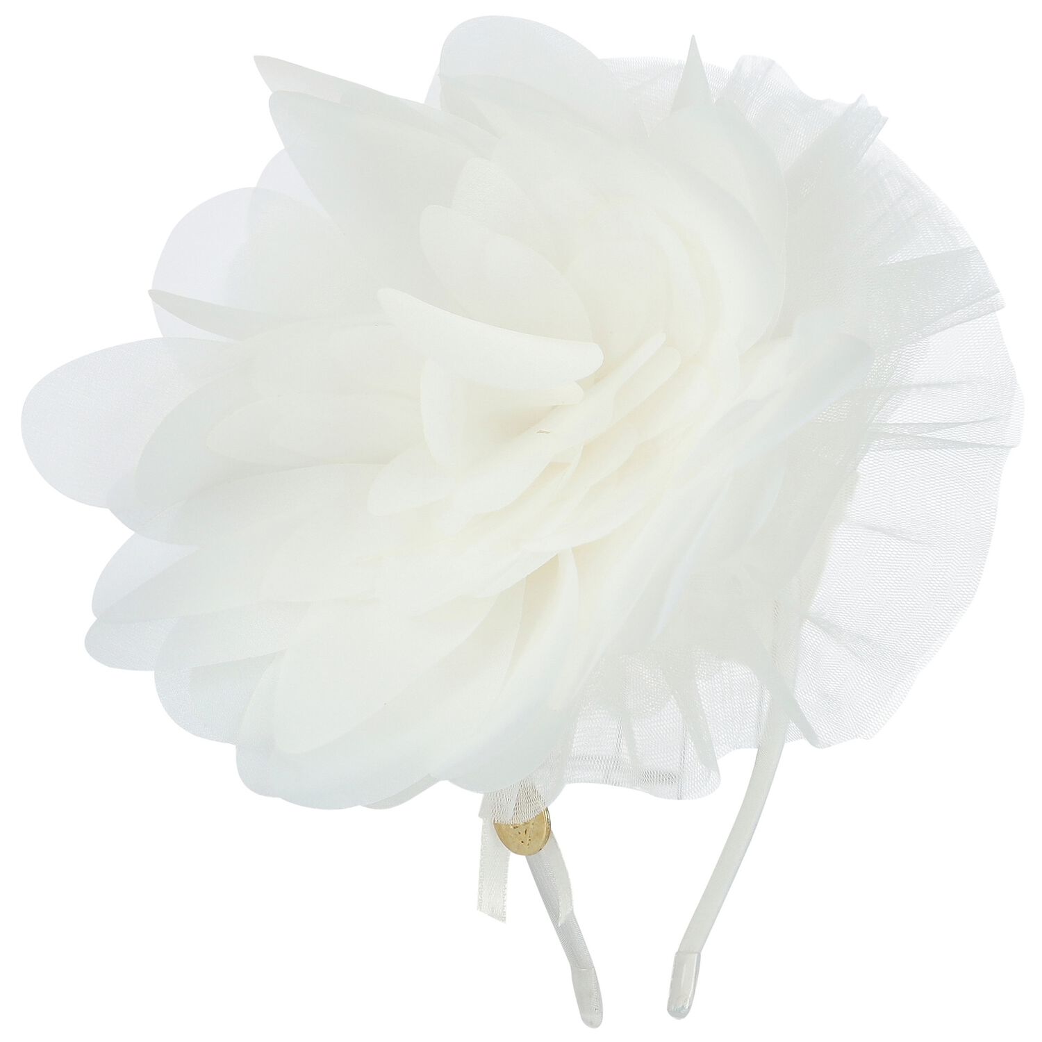 Girls White Headband, 1, hi-res image number null