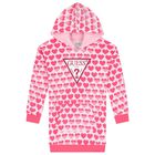 Girls Pink Logo Dress, 1, hi-res