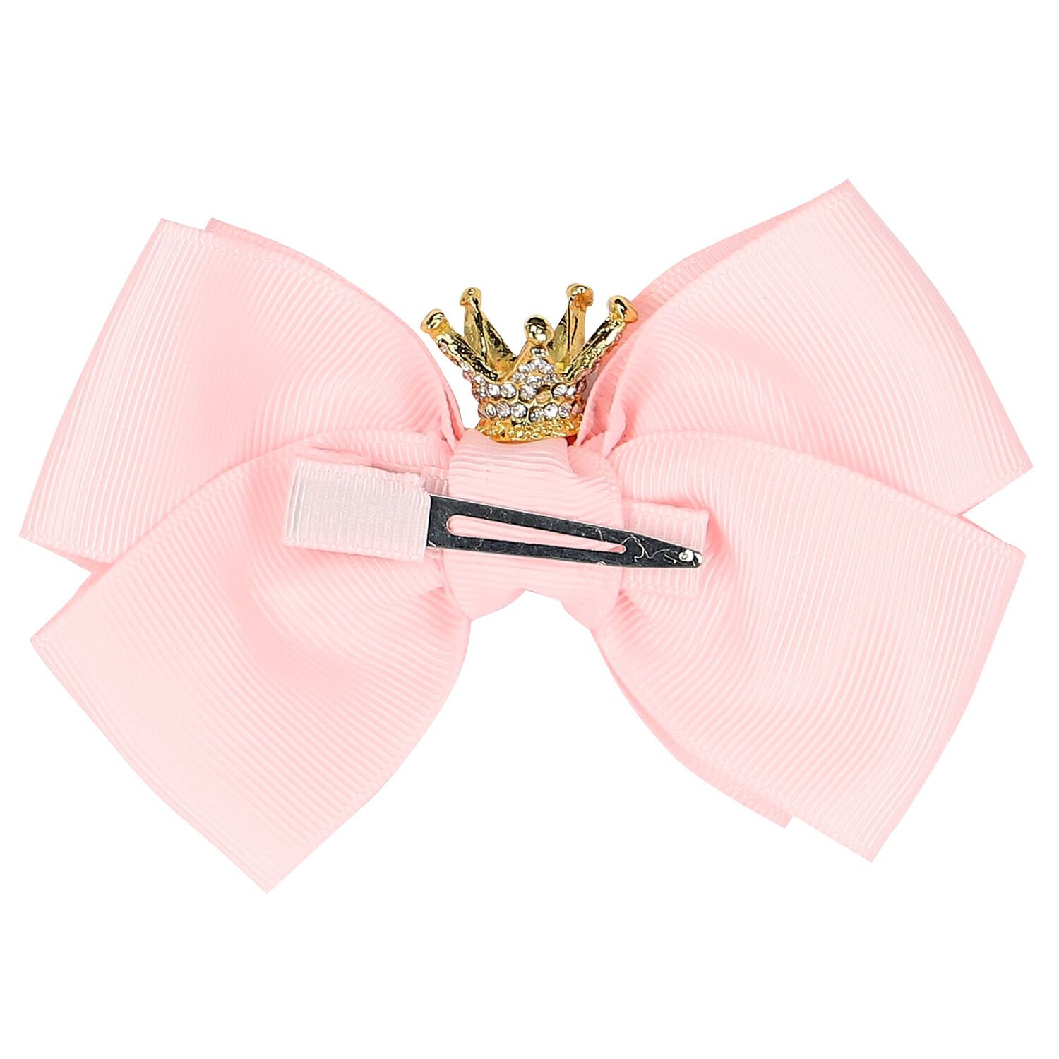 Girls Pink Bow Hairclip, 11, hi-res