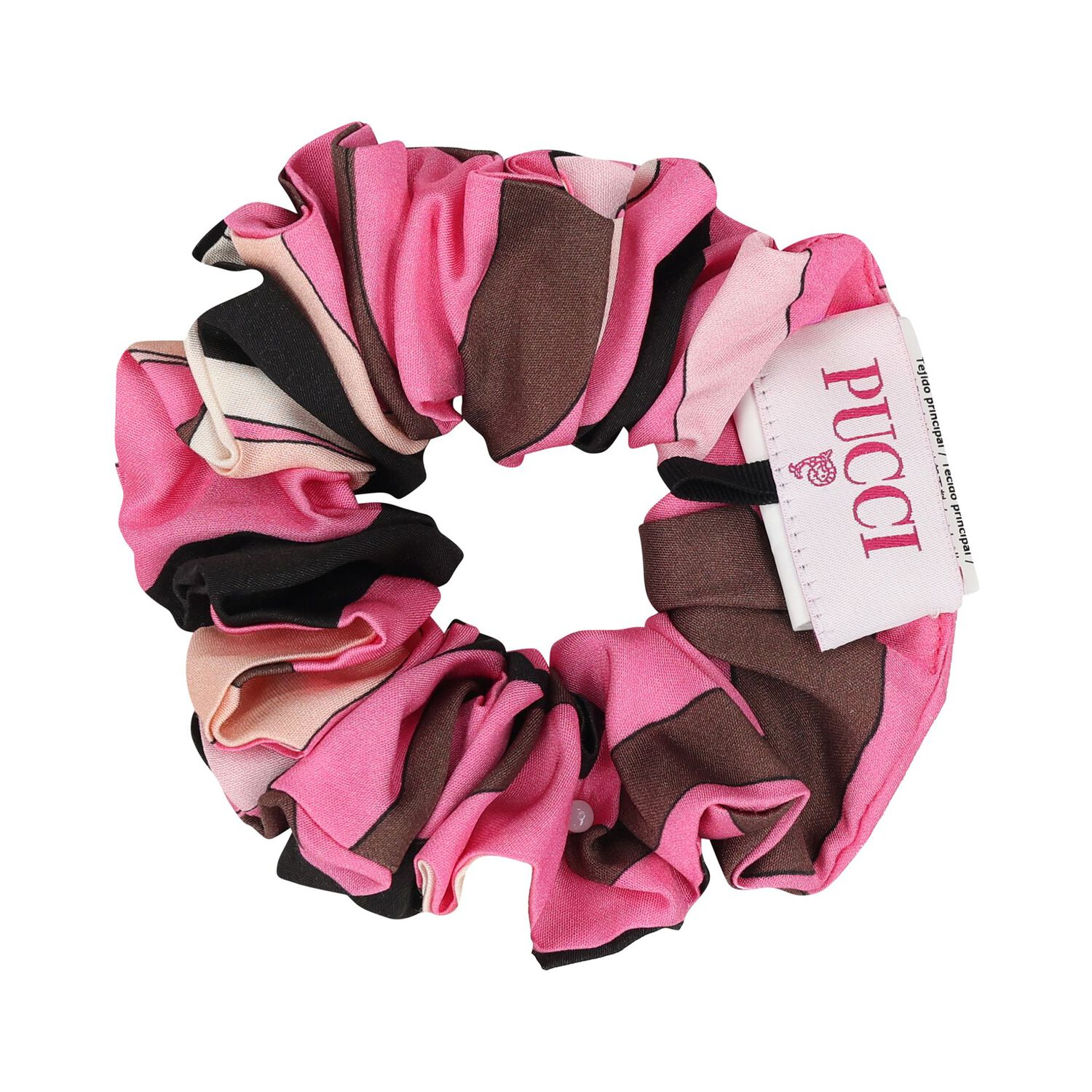 Girls Pink Iride Scrunchie, 1, hi-res