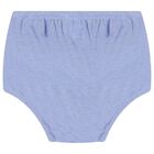 Baby Girls Blue Logo Polo Dress Set, 1, hi-res