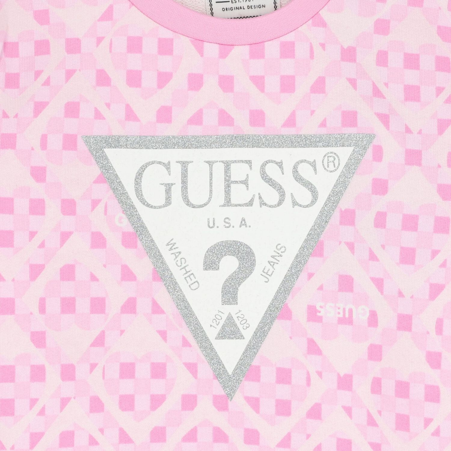 Girls Pink Logo Sweatshirt, 1, hi-res