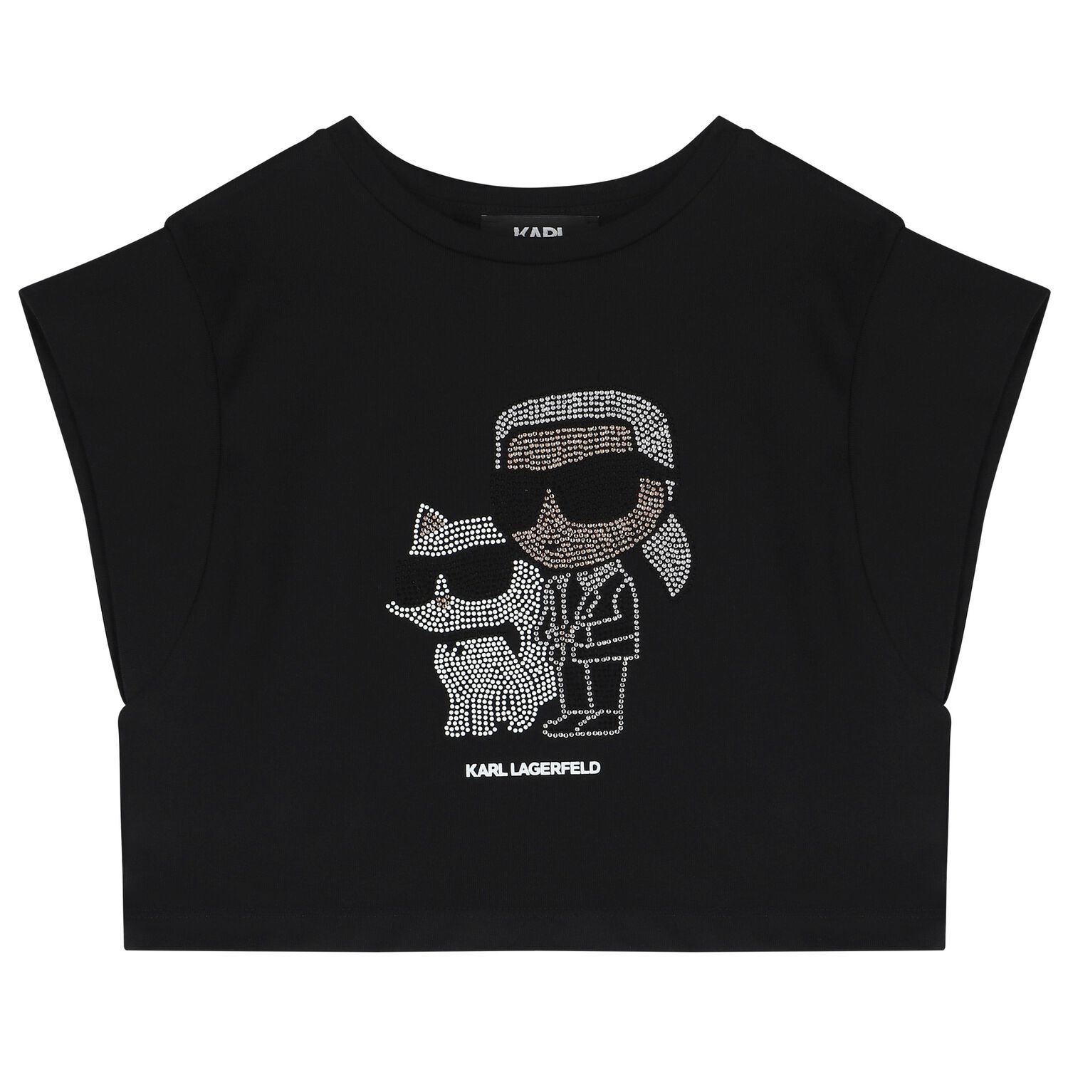 Girls Black Logo T-Shirt, 1, hi-res image number null