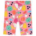 Baby Girls Ivory & Pink Fruits Leggings Set, 1, hi-res