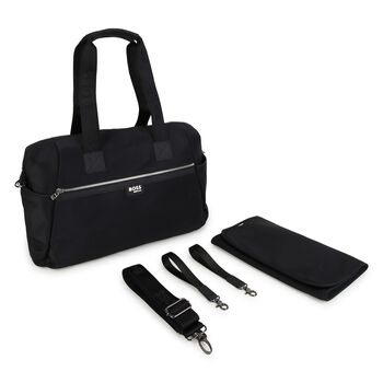 Mini Me Black Logo Baby Changing Bag ( 43CM )