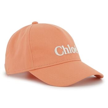 Girls Orange Logo Caps