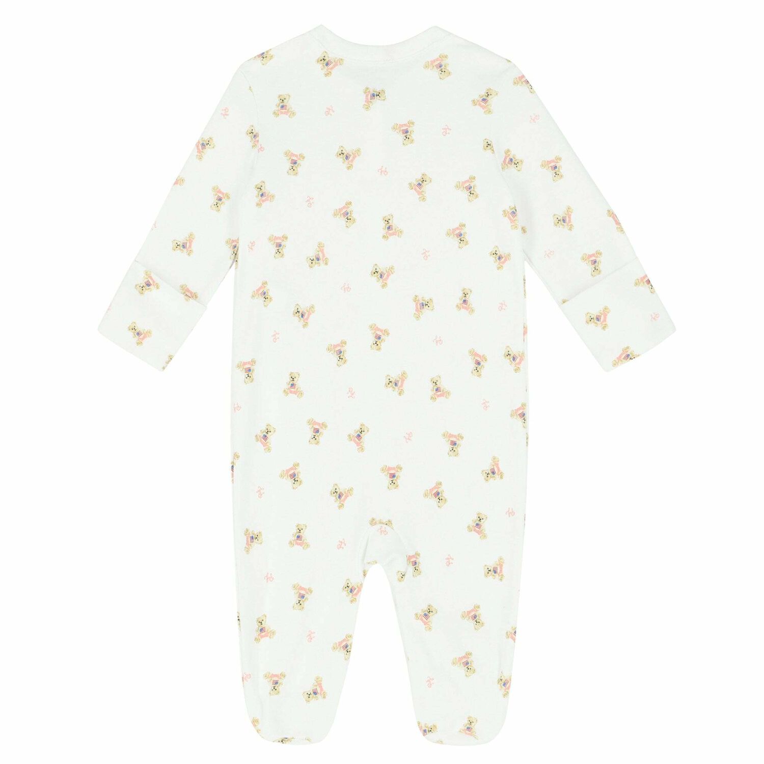 Baby Girls White Printed Babygrow, 2, hi-res