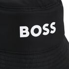 Boys Black Logo Reversible Hat, 1, hi-res