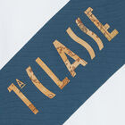 Boys White & Blue Logo T-Shirt, 1, hi-res