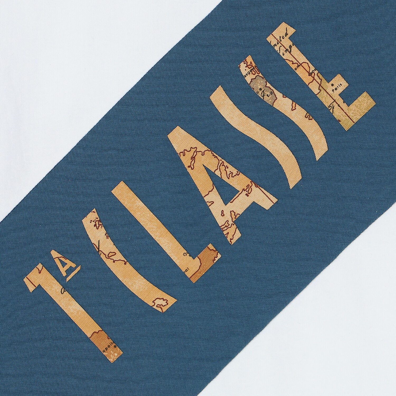 Boys White & Blue Logo T-Shirt, 1, hi-res