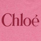 Younger Girls Pink Logo Ruffle Dress , 1, hi-res