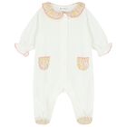 Baby Girls Ivory & Pink Liberty Babygrow, 2, hi-res