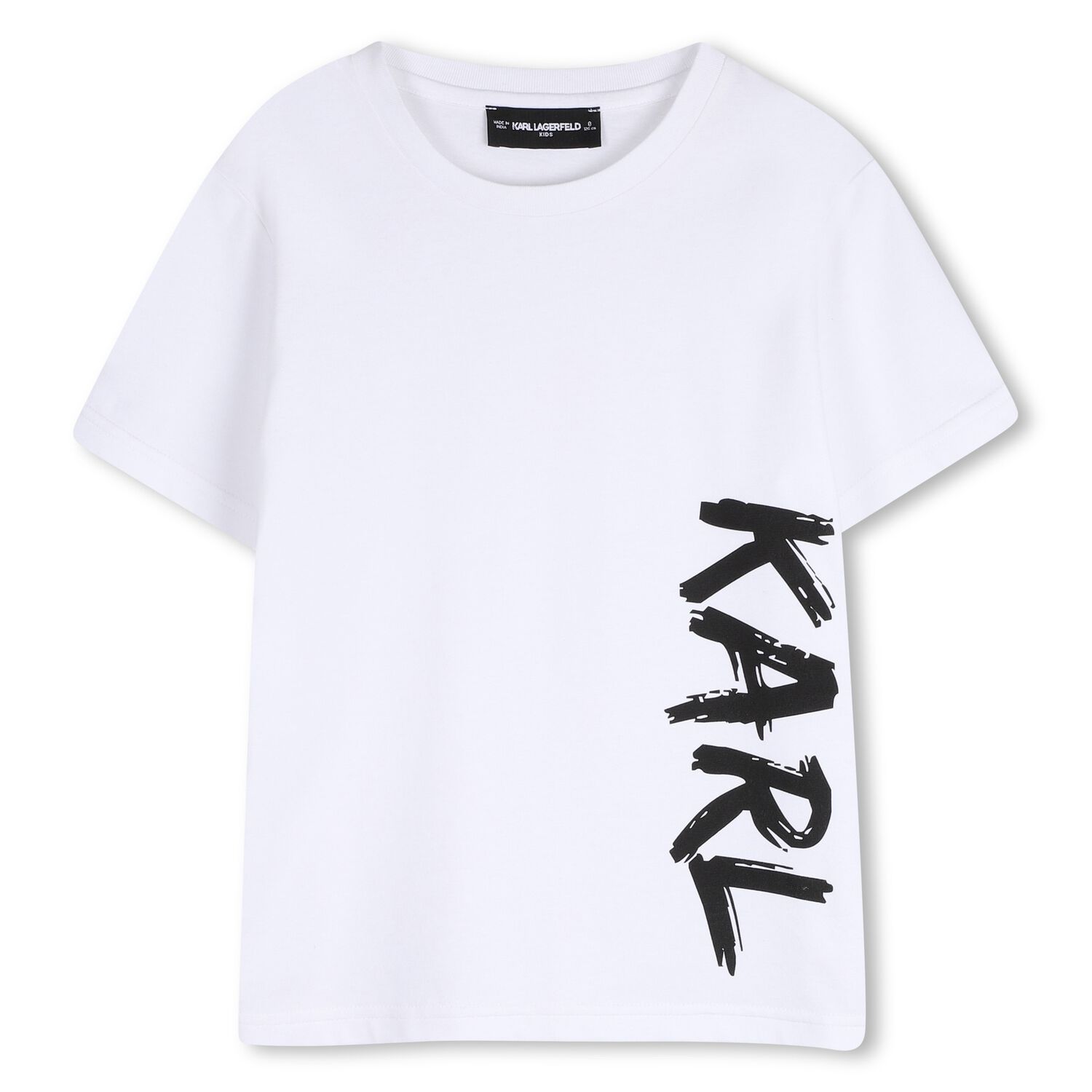 Boys White Logo T-Shirt, 2, hi-res